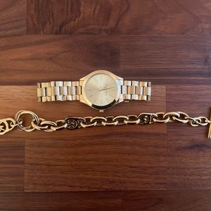 Michael Kors watch and bracelet